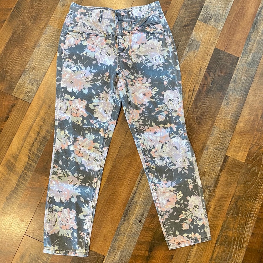 UO's BDG High Waisted Floral Mom Jeans